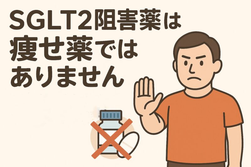 SGLT2阻害薬によるダイエットは危険?糖尿病専門医が詳しく解説のアイキャッチ画像