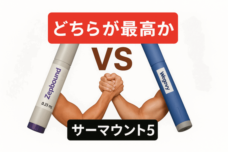 ウゴービ vs ゼップバウンドの比較試験「SURMOUNT-5」とは?のアイキャッチ画像